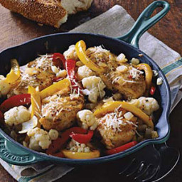 Chicken with Peppers and Cauliflower