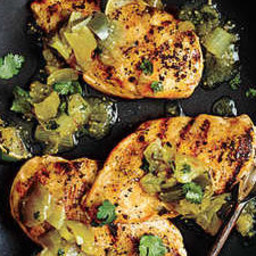 Chicken with Quick Chile Verde