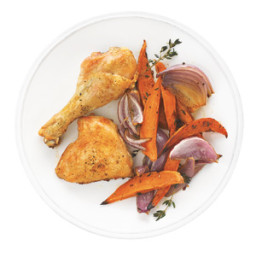 Chicken with Sweet Potatoes and Onions