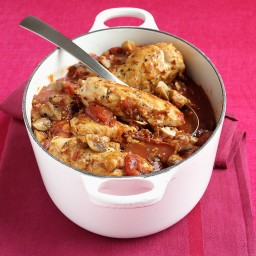 Chicken with Tomatoes and Mushrooms