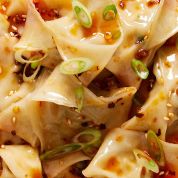 Chicken Wontons In Chili Oil