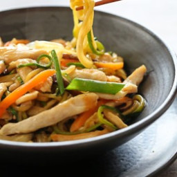Chicken Zoodle "Lo Mein" For Two