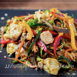 Chicken Zoodle Stir Fry