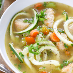 Chicken Zucchini (Zoodle) Soup