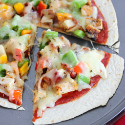 Chicken and Bacon Pizza Quesadilla