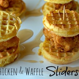 Chicken  and  Waffle Sliders