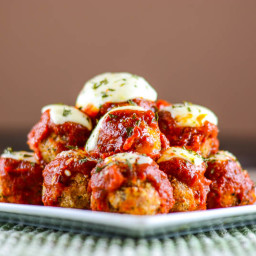 Chicken Parmesan Meatballs for #Appetizer Week