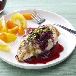 Chicken with Berry Wine Sauce Recipe