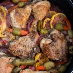 Chicken with Lemon and Olives for #WeekdaySupper