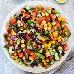 Chickpea and Black Bean Salad