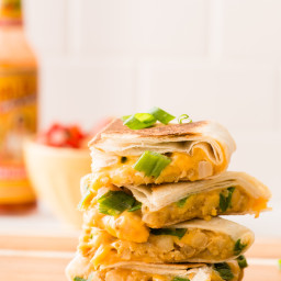Chickpea and Cheddar Quesadillas