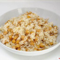 Chickpea and Lemon Rice Pilaf