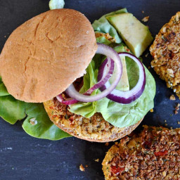 Chickpea and Red Pepper Veggie Burgers