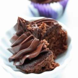 Chickpea Chocolate Cupcakes (Low Carb/Gluten Free)