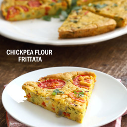 Chickpea Flour Frittata – Eggless Vegan Frittata