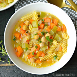 Chickpea Noodle Soup from Homestyle Vegan