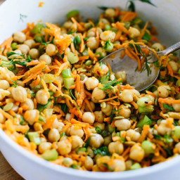 Chickpea Salad with Carrots & Dill