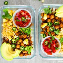 Chickpea Taco Meal Prep Bowls