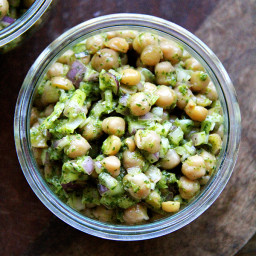 Chickpeas with Cilantro-Lime Dressing