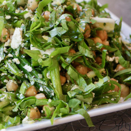 Chickpeas with Feta and Sorrel