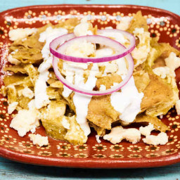 Chilaquiles with Chicken in Salsa Verde Recipe