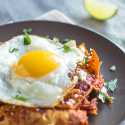 Chilaquiles with Homemade Tomato Sauce & Fried Egg {Recipe Redux}