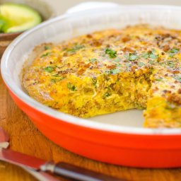 Chile and Sausage Oven Frittata