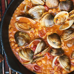 Chile-Lime Clams with Tomatoes and Grilled Bread
