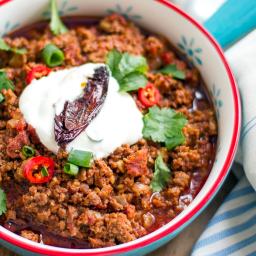 Chili Con Carne with Beef, Chorizo and Chipotle