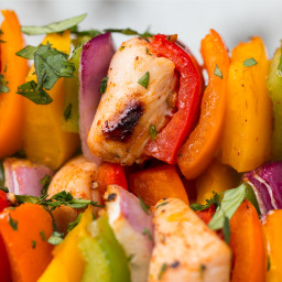 Chili Lime Rainbow Skewers Recipe by Tasty