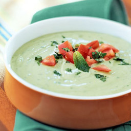 Chilled Avocado and Mint Soup
