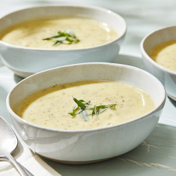 Chilled Creamy Zucchini Soup With Tarragon 