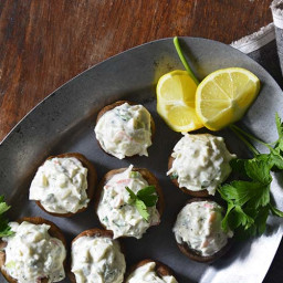 Chilled Old Bay Crab Salad Low Carb Stuffed Mushrooms