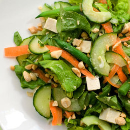 Chilled Tofu Salad with Miso-Ginger Vinaigrette