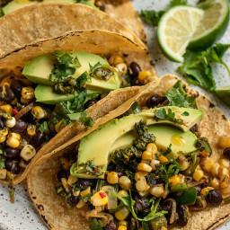 Chimichurri Corn Tacos (vegan & gluten-free) – Plant Based RD