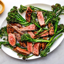 Chinese 5-Spice Steak with Crispy Broccolini