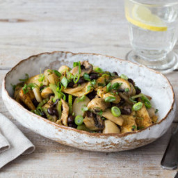 Chinese Black Bean Chicken with Water Chestnuts, Mushrooms, and Five-Spice