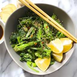 Chinese Broccoli Salad with Sesame Citrus Dressing