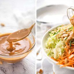 Chinese Chicken Salad with Asian Peanut Salad Dressing