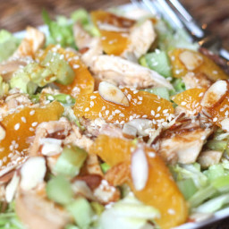 Chinese Chicken Salad with Ginger Sesame Dressing