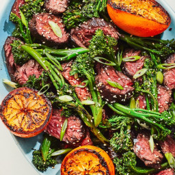 Chinese Five-Spice Steak with Oranges and Sesame Broccolini