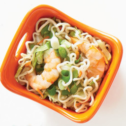 Chinese Shrimp and Cabbage Noodle Bowl