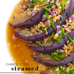 Chinese Style Steamed Eggplant