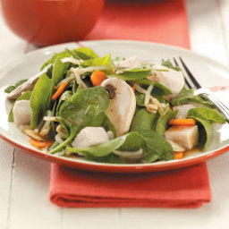 Chinese Spinach-Almond Salad Recipe