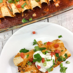 Chipotle Beef and Cheese Enchiladas
