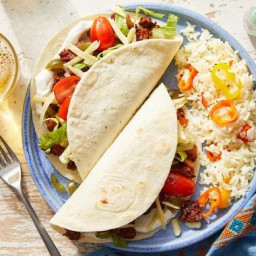 Chipotle  Beyond Beef™ Tacos with Fresh Tomato Salsa  & Monterey Jack C