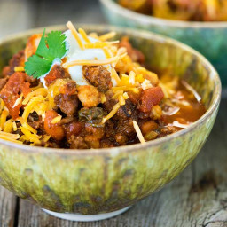 Chipotle Chili con Carne with Hominy