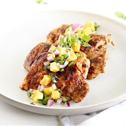 Chipotle Lime Chicken Thighs With Pineapple Salsa