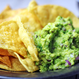 Chipotle Lime Chips and Guacamole (Copycat)