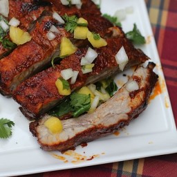 Chipotle Rubbed Ribs with Mango Glaze